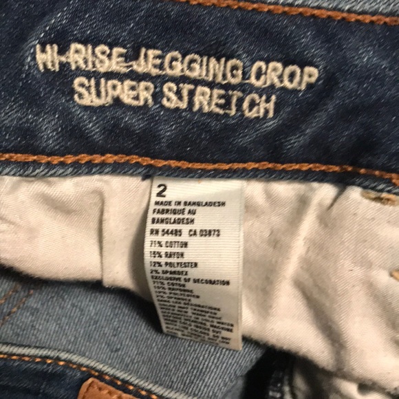 AEO Super Stretch High Rise crop Jeggings - Picture 9 of 9